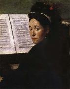 Edgar Degas The Lady play piano France oil painting artist